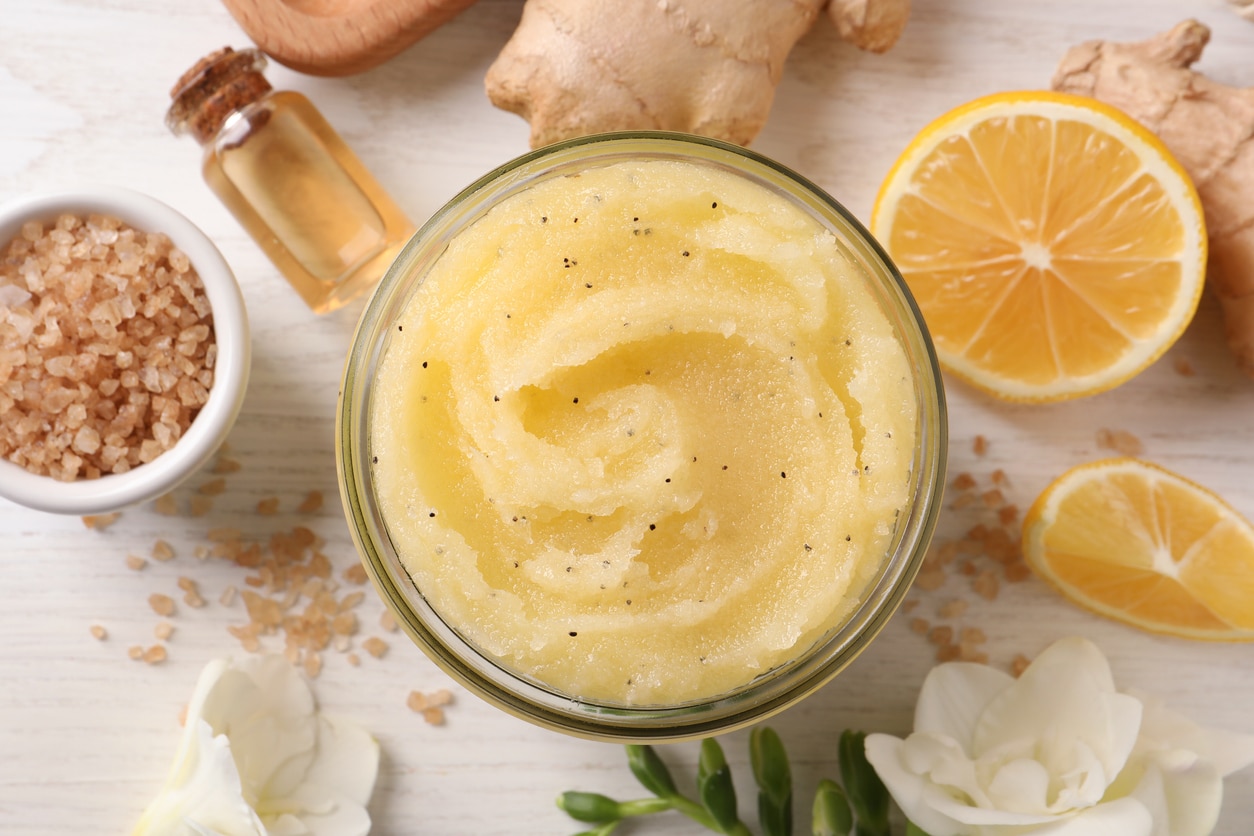 lemon ginger scrub