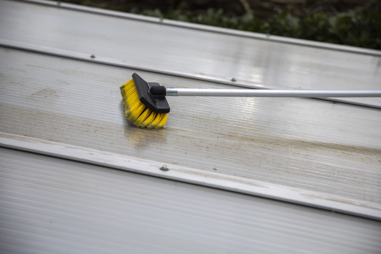 aluminum cleaning clean and shine patio roof 