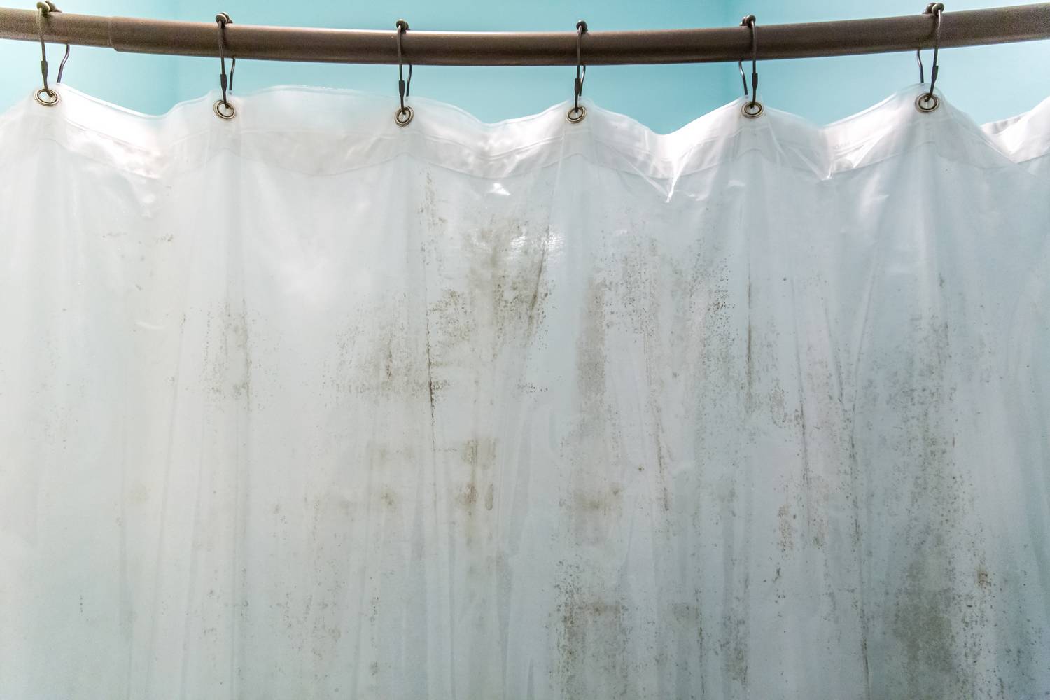 clean dirty shower curtain