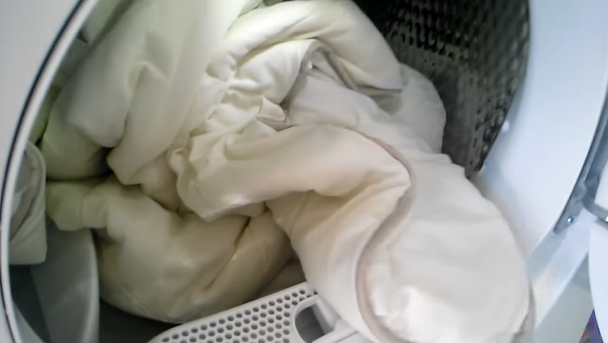 wash your duvet - drying