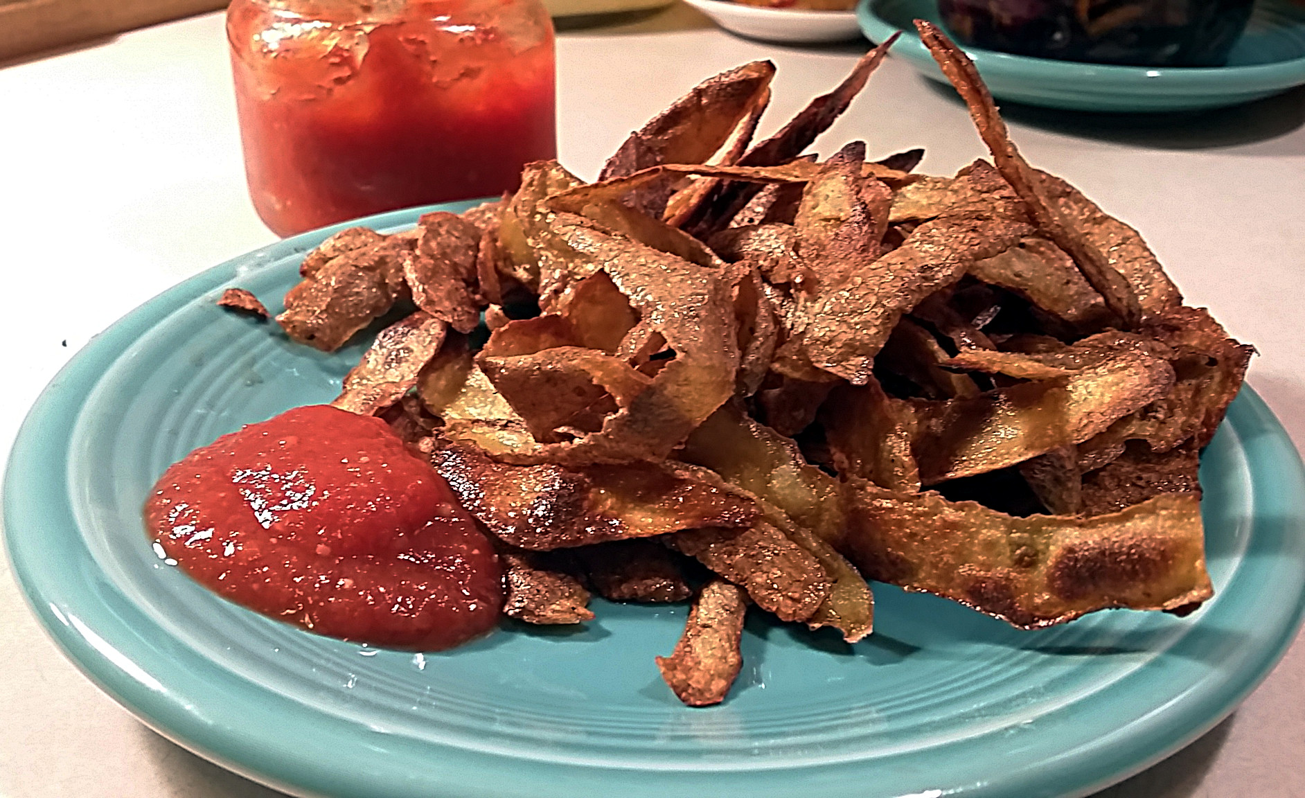 use potato peels when making chips