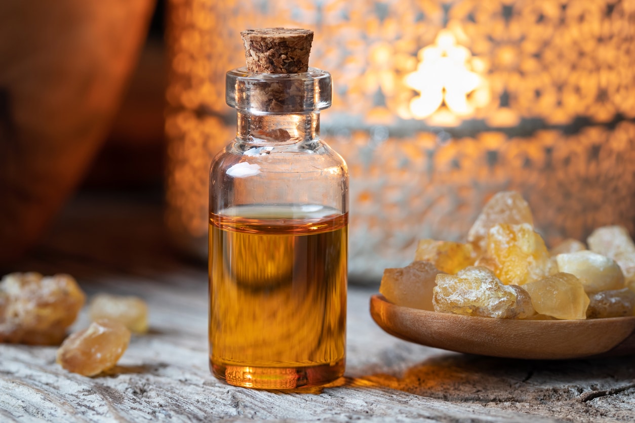 Frankincense or frankincense essential oil