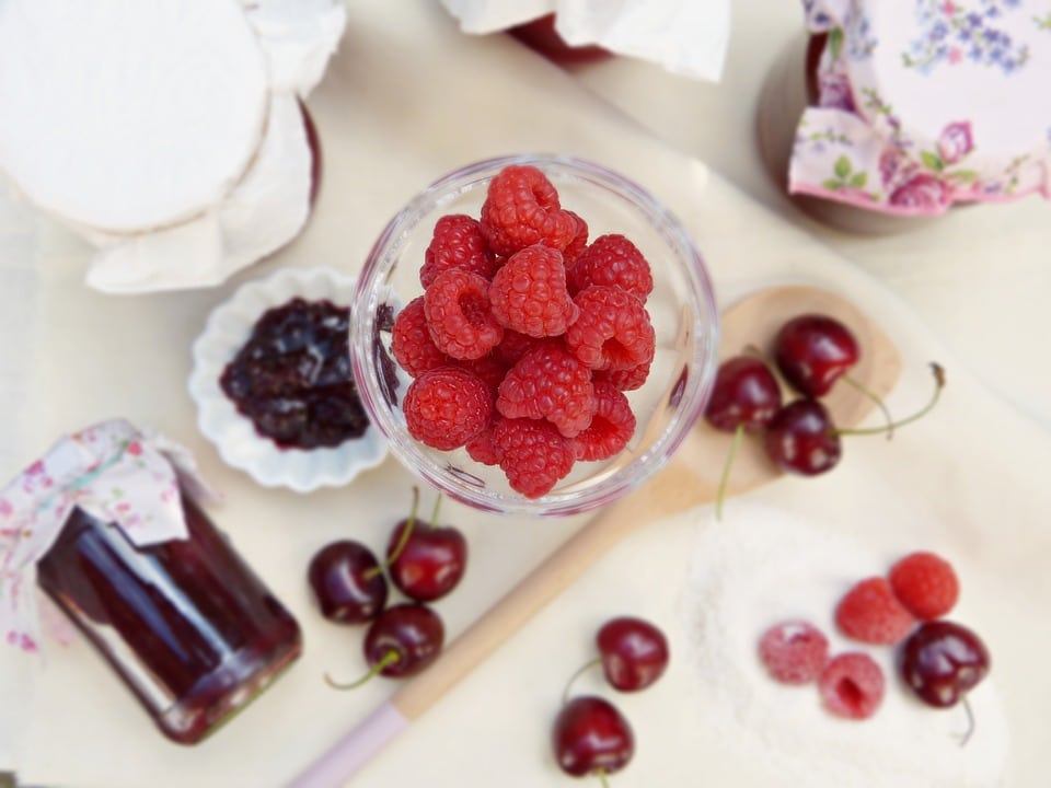 silviarita cherry raspberry jams