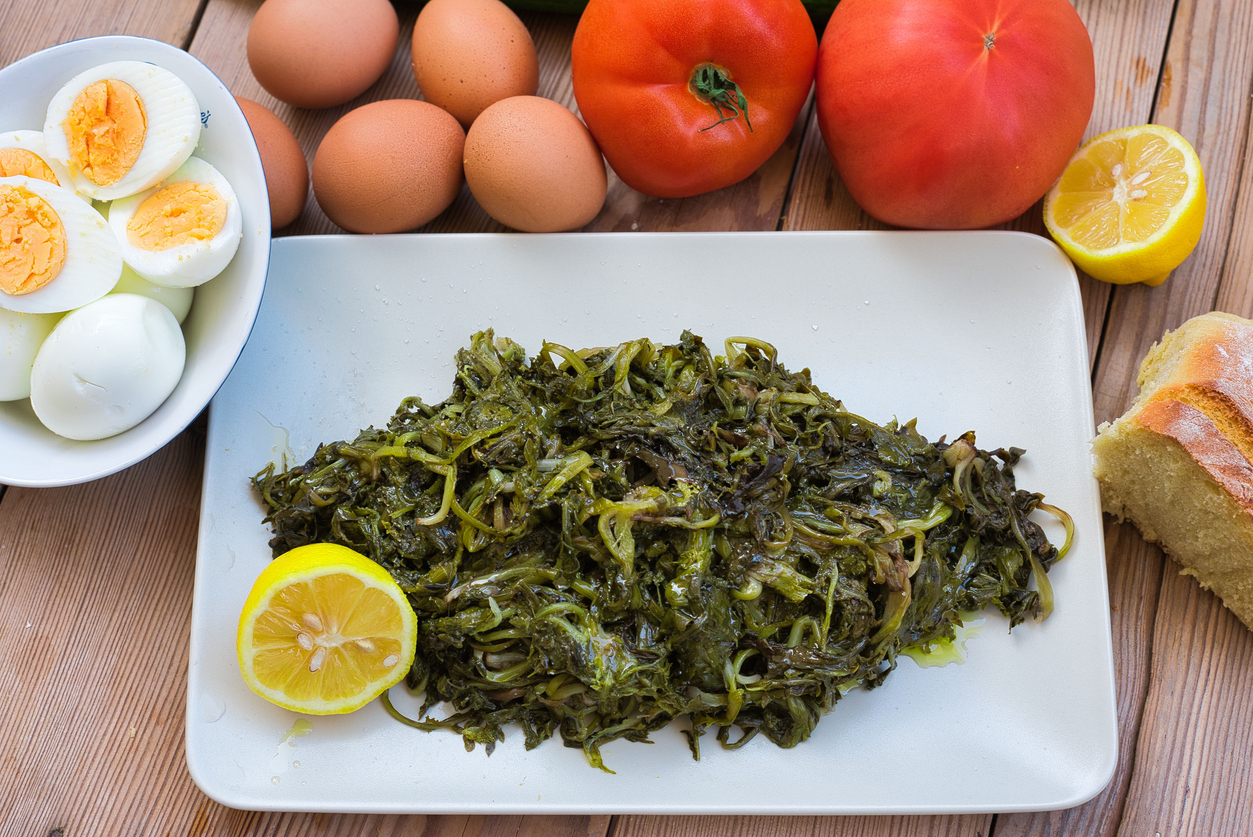 sauté légumes et pissenlits