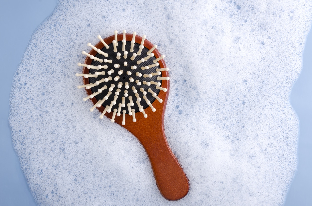 how and why to clean a hairbrush