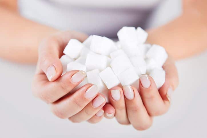 square cubes of sugar cubes