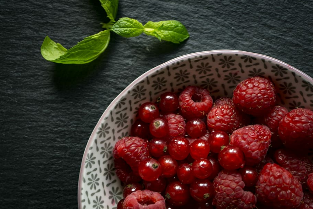 red fruits raspberries