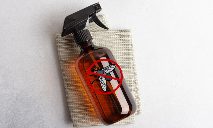 spray with essential oils against flies